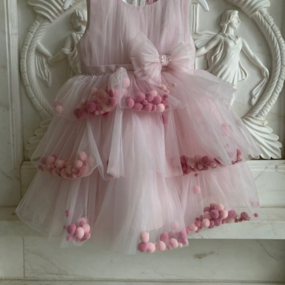 Tutu Dress/ Party Dress/ Kids Tutu/ Birthday Dress/ Christmas Dress/Flower Girl - Picture 2 of 6